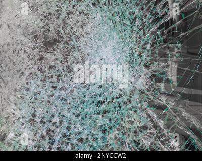 Il vetro rotto la texture utili come uno sfondo Foto Stock