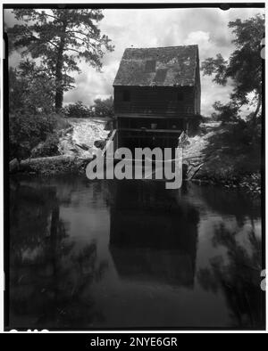 Drummond Mill, negozio, e cabina, Lee Mont vic., Accomack County, Virginia. Carnegie Survey of the Architecture of the South. Stati Uniti Virginia Accomack County Lee Mont vic, mulini ad acqua. Foto Stock