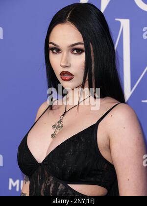 Inglewood, Stati Uniti. 01st Mar, 2023. INGLEWOOD, LOS ANGELES, CALIFORNIA, USA - 01 MARZO: Maggie Lindemann arriva alle 2023 Billboard Women in Music tenutesi presso lo YouTube Theater il 1 marzo 2023 a Inglewood, Los Angeles, California, Stati Uniti. (Foto di Xavier Collin/Image Press Agency) Credit: Image Press Agency/Alamy Live News Foto Stock
