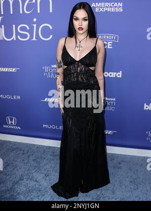 Inglewood, Stati Uniti. 01st Mar, 2023. INGLEWOOD, LOS ANGELES, CALIFORNIA, USA - 01 MARZO: Maggie Lindemann arriva alle 2023 Billboard Women in Music tenutesi presso lo YouTube Theater il 1 marzo 2023 a Inglewood, Los Angeles, California, Stati Uniti. (Foto di Xavier Collin/Image Press Agency) Credit: Image Press Agency/Alamy Live News Foto Stock
