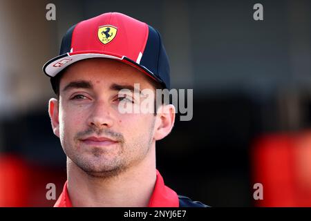 Sakhir, Bahrein. 02nd Mar, 2023. Charles Leclerc (MON) Ferrari. Campionato del mondo di Formula uno, Rd 1, Gran Premio del Bahrain, giovedì 2nd marzo 2023. Sakhir, Bahrein. Credit: James Moy/Alamy Live News Foto Stock