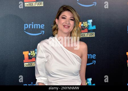 Roma, Italia. 02nd Mar, 2023. Marta Filippi partecipa alla terza stagione del 'lol - Chi Ride È fuori 3' al Teatro Eliseo il 02 marzo 2023 a Roma. Credit: dpa/Alamy Live News Foto Stock