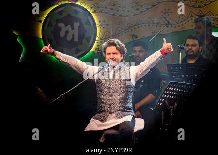 25 febbraio 2023, Nuova Delhi, Delhi, India: La cantante indiana Javed ...