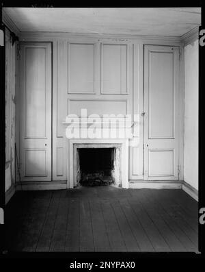 Burgwin Wright House, Cornwallis Headquarters, Wilmington, New Hanover County, North Carolina. Carnegie Survey of the Architecture of the South. Stati Uniti, Carolina del Nord, Contea di New Hanover, Wilmington, Mobili per Bambini, Caminetti, camere e spazi. Foto Stock