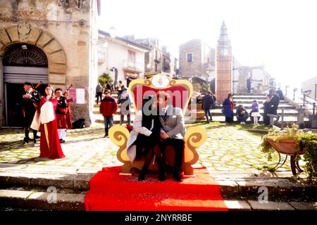 Carnevale di Ficarra 2023 Foto Stock