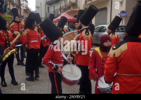 Carnevale di Ficarra 2023 Foto Stock