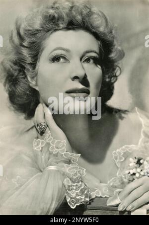 Attrice britannico-americana Greer Garson, USA 1950s Foto Stock