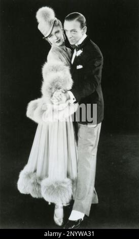 Gli attori americani Fred Astaire e Ginger Rogers nel film The Story of Vernon and Irene Castle, USA 1939 Foto Stock