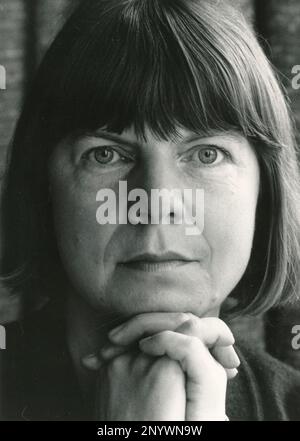 Biografo e romanziere inglese Margaret Drabble, UK 1987 Foto Stock