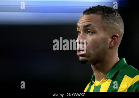 DOETINCHEM - 02/03/2023, EINDHOVEN - Gregor Breinburg di ADO Den Haag durante i quarti di finale della Toto KNVB Cup match tra PSV Eindhoven e ADO Den Haag allo stadio Phillips il 2 febbraio 2023 a Eindhoven, Paesi Bassi. ANP JEROEN PUTMANS Foto Stock