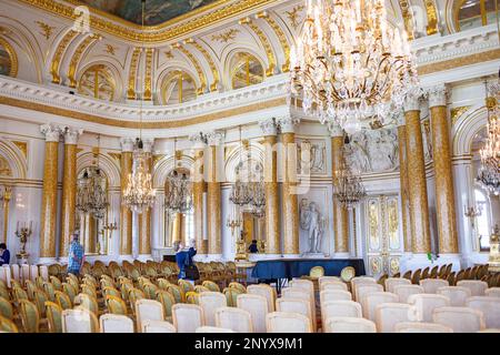 Castello Reale, la sala da ballo,Varsavia, Polonia Foto Stock