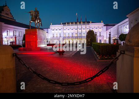 Palazzo presidenziale,Varsavia, Polonia Foto Stock
