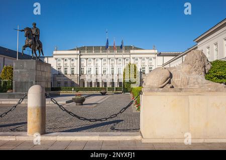 Palazzo presidenziale,Varsavia, Polonia Foto Stock