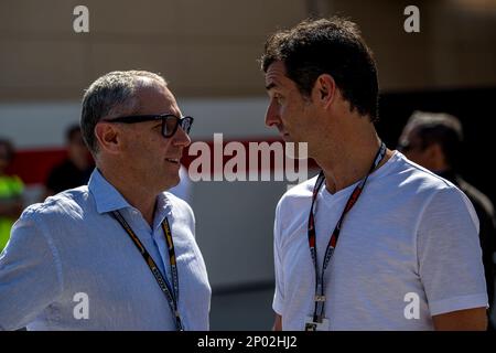 Sakhir, Bahrain, 01st Mar 2023, Mark Webber partecipa al test day post-stagionale, i test invernali del campionato di Formula 1 2023. Credit: Michael Potts/Alamy Live News Foto Stock