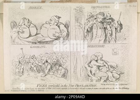 I vizi si ignorano nel nuovo proclama Enchantments recentemente visto sulle montagne del Galles, - o - la riconciliazione di Shon-ap-Morgan alla principessa fata JS. Gy. des. et fect.. Collezione British Cartoon Prints . Giorgio,IV,Re di Gran Bretagna,1762-1830. , Fitzherbert, Maria Anne, 1756-1837. , Morsa, 1790-1800. , Kissing, 1790-1800. , Esseri soprannaturali,1790-1800. Foto Stock