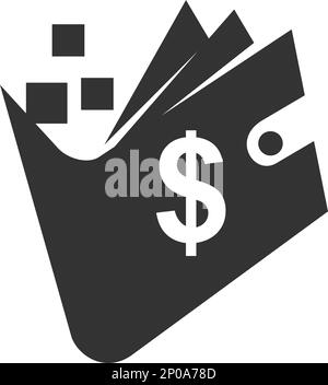 Icona modello logo digitale a pagamento rapido Illustrazione identità del marchio.illustrazione isolata e piatta. Grafica vettoriale Illustrazione Vettoriale