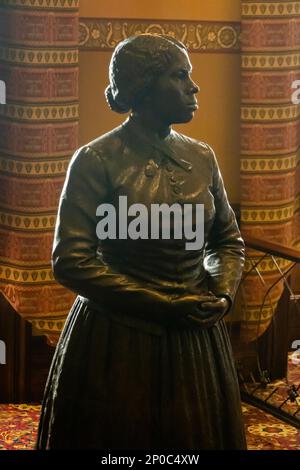 Statua di Harriet Tubman nella capitale del Maryland a Annapolis, MD Foto Stock
