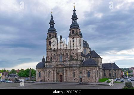 Dom St Salvator zu Fulda (alta Cattedrale di Fulda), Fulda, Rhoen, Assia, Germania Foto Stock