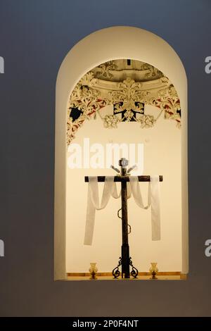 MIJAS, Andalusia/Spagna - 3 Luglio : Interno chiesa dell Immacolata Concezione in Mijas Andalusia Spagna il 3 Luglio 2017 Foto Stock