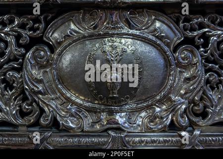 MALAGA, Andalusia/SPAGNA - luglio 5 : Vista interna della Cattedrale della incarnazione in Malaga Costa del Sol Spagna il 5 Luglio 2017 Foto Stock