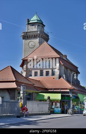 Stazione ferroviaria, Frohnau, Reinickendorf, Berlino, Germania Foto Stock