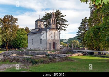 Chiesa di corte ortodossa serba (1484) a Cetinje Montenegro Foto Stock