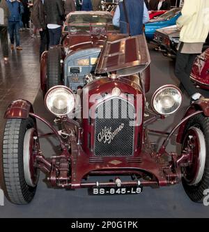 Alfa Romeo 8C Monza, costruito nel 1933, vincitore Mille miglia, veicolo storico, auto da corsa storica Foto Stock