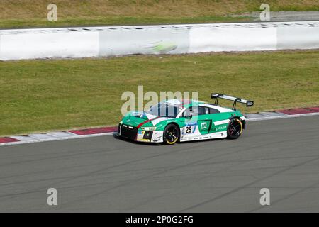 Vincitore 24h della pista Nuerburgring, 24 ore di gara 2017, Audi R8 LMS, Audi Sport Team Land, Eifel, Renania-Palatinato, Germania Foto Stock