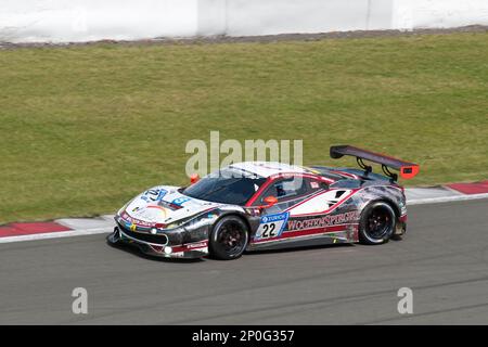 Ferrari 488 GT3, 24h Nuerburgring pista, 24 ore di gara 2017, motorsport, corse endurance, pista, corse automobilistiche, pista, asfalto, fondo stradale Foto Stock