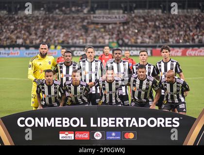 1st marzo 2023: Estadio Mineirao, Belo Horizonte, Brasile: Giocatori dell'Atlético Mineiro, durante la partita di calcio della Copa Libertadores tra Atletico Mineiro e Carabobo Foto Stock