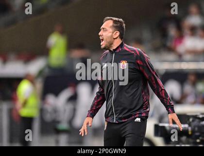 1st marzo 2023: Estadio Mineirao, Belo Horizonte, Brasile: Manager Juan Tolisano di Carabobo, durante la Copa Libertadores Foto Stock