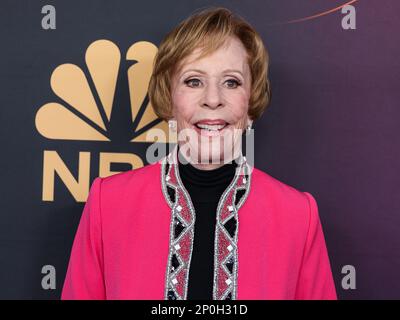 HOLLYWOOD, LOS ANGELES, CALIFORNIA, USA - 02 MARZO: L'attrice, comica, cantante e scrittrice americana Carol Burnett arriva allo speciale compleanno "Carol Burnett: 90 anni di risate + amore" della NBC, tenutosi ad AVALON Hollywood e Bardot il 2 marzo 2023 a Hollywood, Los Angeles, California, Stati Uniti. (Foto di Xavier Collin/Image Press Agency) Foto Stock