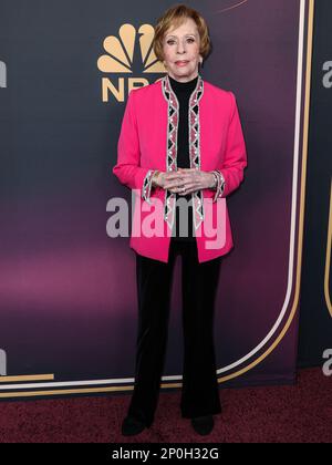 HOLLYWOOD, LOS ANGELES, CALIFORNIA, USA - 02 MARZO: L'attrice, comica, cantante e scrittrice americana Carol Burnett arriva allo speciale compleanno "Carol Burnett: 90 anni di risate + amore" della NBC, tenutosi ad AVALON Hollywood e Bardot il 2 marzo 2023 a Hollywood, Los Angeles, California, Stati Uniti. (Foto di Xavier Collin/Image Press Agency) Foto Stock