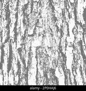 Legno albero corteccia texture grunge sovrapposizione materiale naturale per sfondi, design, decorazione. Illustrazione Vettoriale