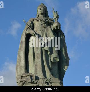 Statua della regina Vittoria, Brighton e Hove, Regno Unito. Febbraio 27th 2023. Foto Stock