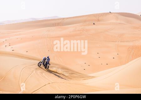 Abu Dhabi - 03/03/2023, 92 FLOREA Ionut (rom), Husqvarna 450 FE, FIM W2RC, azione durante la fase 5 dell'Abu Dhabi Desert Challenge 2023, 2nd° round della stagione 2023 W2RC, il 3 marzo 2023 tra Qasr al Sarab e ADNOC Business Center, Abu Dhabi - Foto Bastien Roux / DPPI Foto Stock