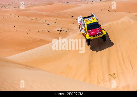 Abu Dhabi - 03/03/2023, 210 ZI Yuliang (chn), SHA HE (chn), BAIC ORV, BAIC ORV BJ40, FIA W2RC, Azione durante la fase 5 dell'Abu Dhabi Desert Challenge 2023, 2nd° round della stagione 2023 W2RC, il 3 marzo 2023 tra Qasr al Sarab e ADNOC Business Center, Abu Dhabi - Foto Bastien Roux / DPPI Foto Stock
