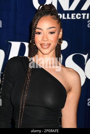 Hollywood, California, Stati Uniti. 02nd Mar, 2023. Bella Harris partecipa alla Los Angeles Premiere di "UnPrisoned" di Hulu all'Hollywood Legion Theatre il 02 marzo 2023 a Hollywood, California. Credit: Jeffrey Mayer/JTM Photos/Media Punch/Alamy Live News Foto Stock