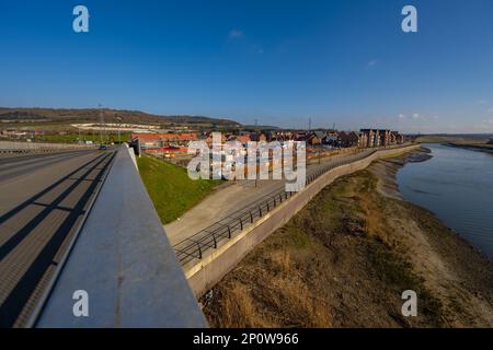 Peters villaggio, vicino a Wouldham Kent Foto Stock