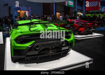 Supercar esposte al Toronto Metro Convention Centre Foto Stock