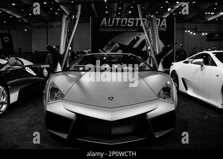 Supercar esposte al Toronto Metro Convention Centre Foto Stock