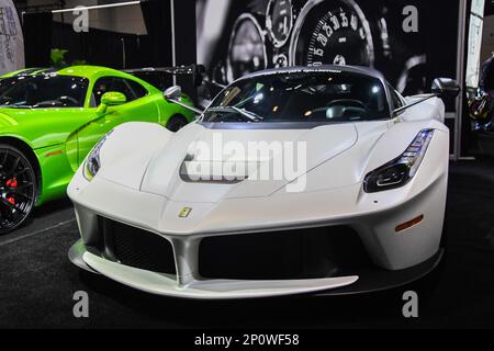 Supercar esposte al Toronto Metro Convention Centre Foto Stock