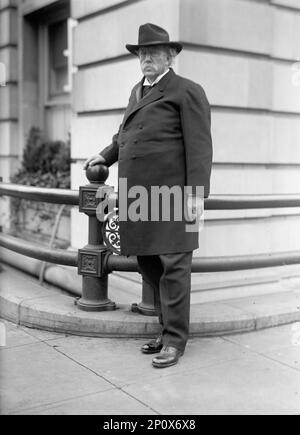 David Starr Jordan, presidente della Leland Stanford University, 1917. Ittiologo STATUNITENSE, presidente fondatore e primo cancelliere della Stanford University. Foto Stock