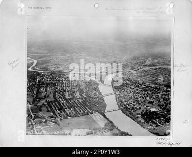 Iowa - Des Moines, Fotografia aerea. Foto Stock