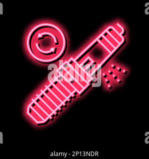 candela auto sostituzione neon candela icona illustrazione Illustrazione Vettoriale