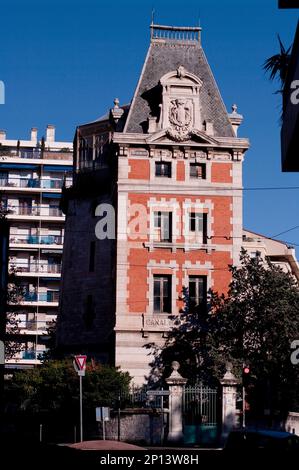 Marsiglia : Canal de Marseille, Pavillon de partage des Eaux (Chutes-lavie) Foto Stock