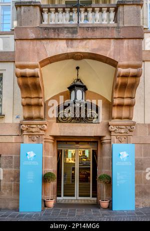 Ingresso al Museo Archeologico dell'Alto Adige, Bolzano Foto Stock