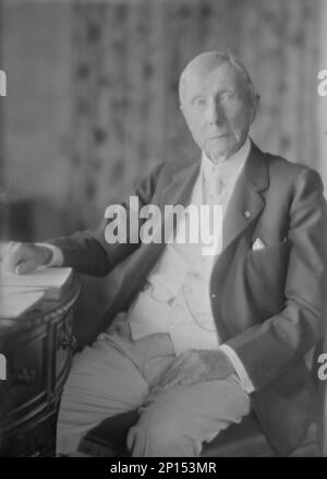 Sig. J.D. Rockefeller, fotografia ritratto, 1918 agosto 2. Uomo d'affari e filantropo americano John Davison Rockefeller Sr. Foto Stock