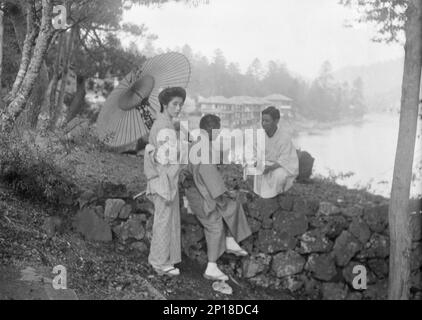 Viste di viaggio del Giappone e della Corea, 1908. Foto Stock