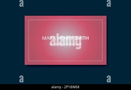 Biglietti da visita Viva magenta. Modello di biglietto da visita, disegno di illustrazione vettoriale. Viva magenta sfondo vettoriale semplice. Colore di tendenza dell'anno 2023 Illustrazione Vettoriale